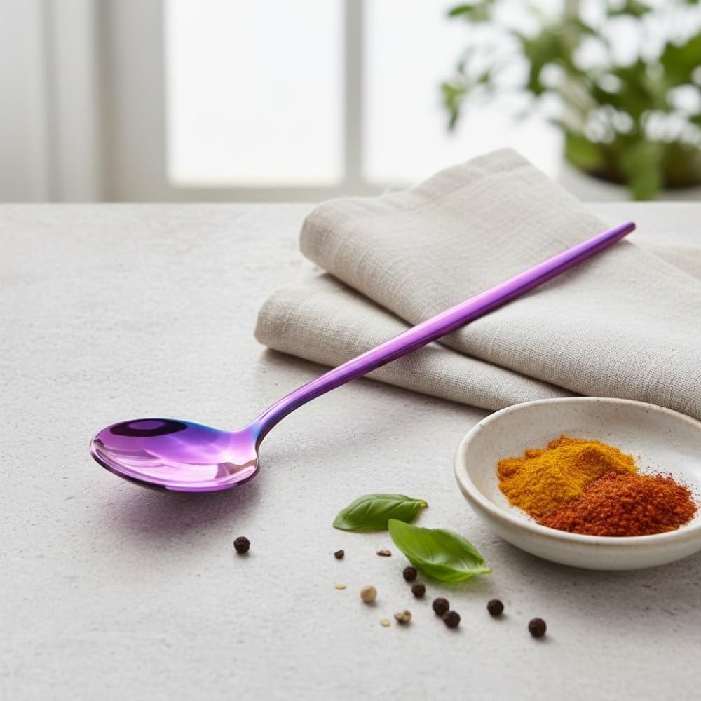 Pink Slim spoon set, rust resistant stainless steel, a perfect wedding, housewarming, corporate and festival gift