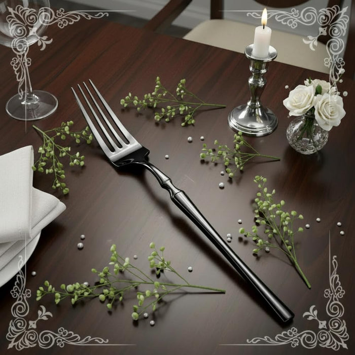 Black Dinner Fork Elegant Design