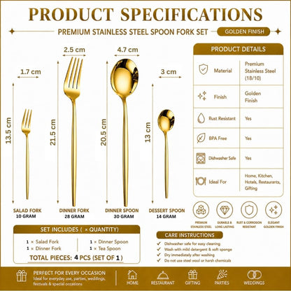 Essential Cutlery Set Slim Design