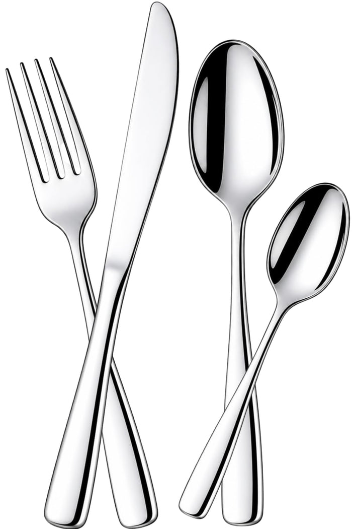 Silver Royal Cutlery Set Mirror Design