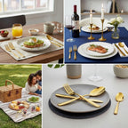 Gold Mirror stainless steel premium cutlery set, 25 Pcs, a perfect wedding, housewarming, corporate and festival gift