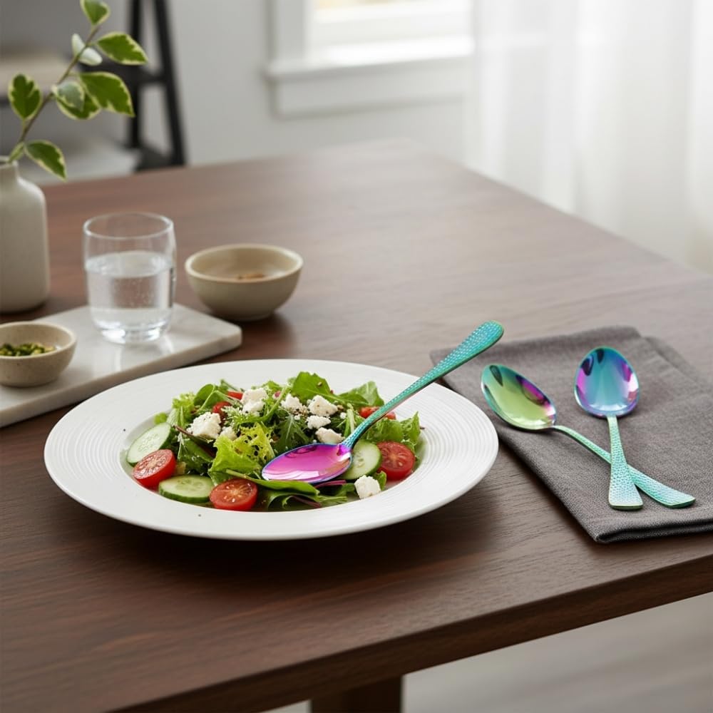 Rainbow Hammer spoon set, rust resistant stainless steel, a perfect wedding, housewarming, corporate and festival gift