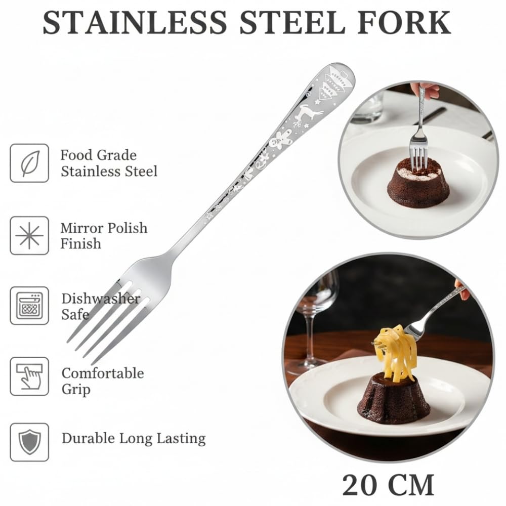Dinner Fork Festive Design