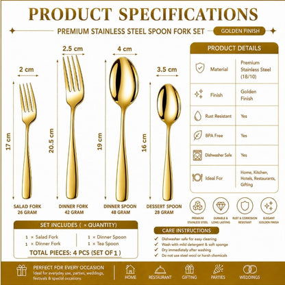 Essential Cutlery Set Mirror Design