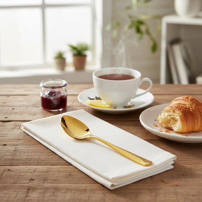 Gold Dinner Spoon Mirror Design
