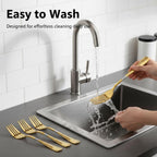 Gold Checker stainless steel dinner forks, 12 Pcs, a perfect wedding, housewarming, corporate and festival gift