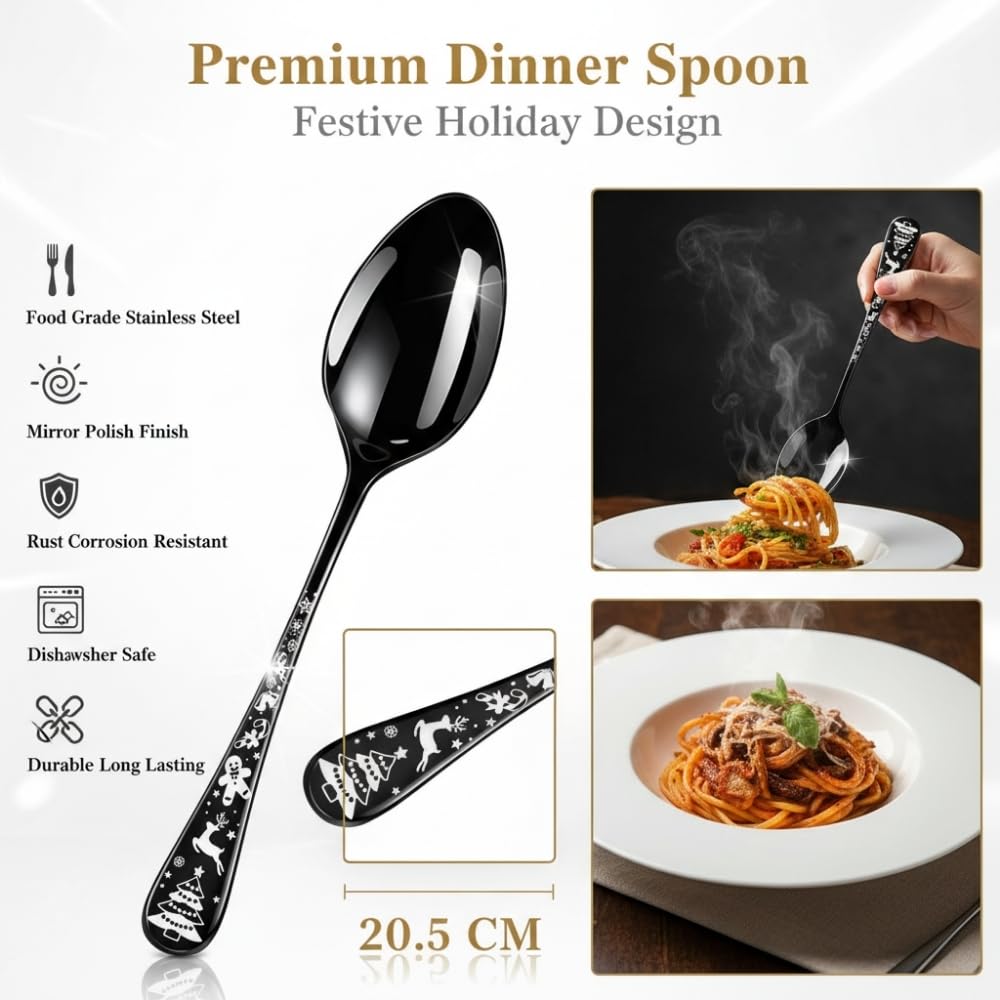 Manishaware Christmas Stainless Steel Cutlery Set