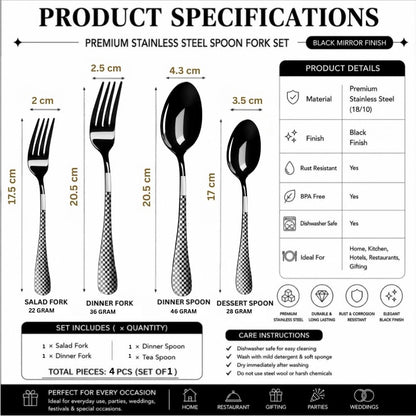 Essential Cutlery Set Checker Design