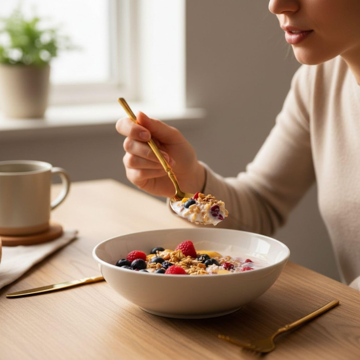 Dinner Fork Spoon Elegant Design