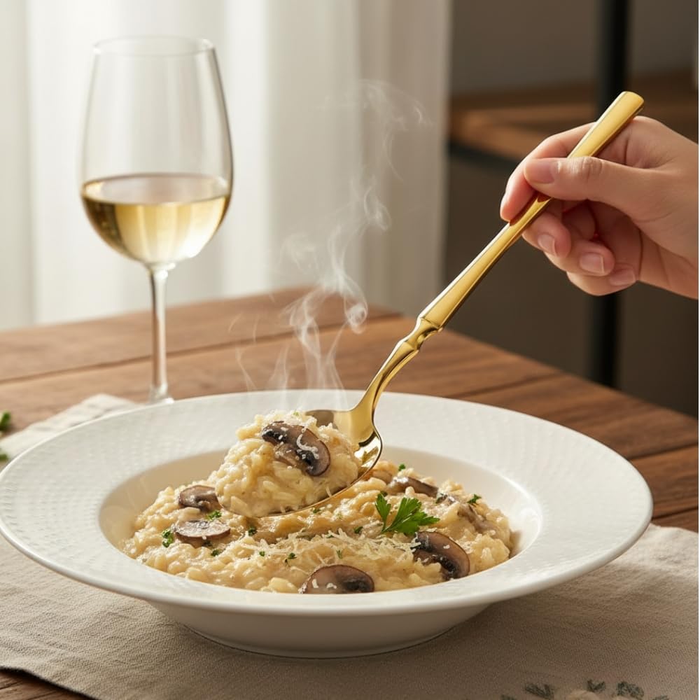 Manishaware Classic Stainless Steel Cutlery Set for Dining Table, Dishwasher Safe Glossy Flatware