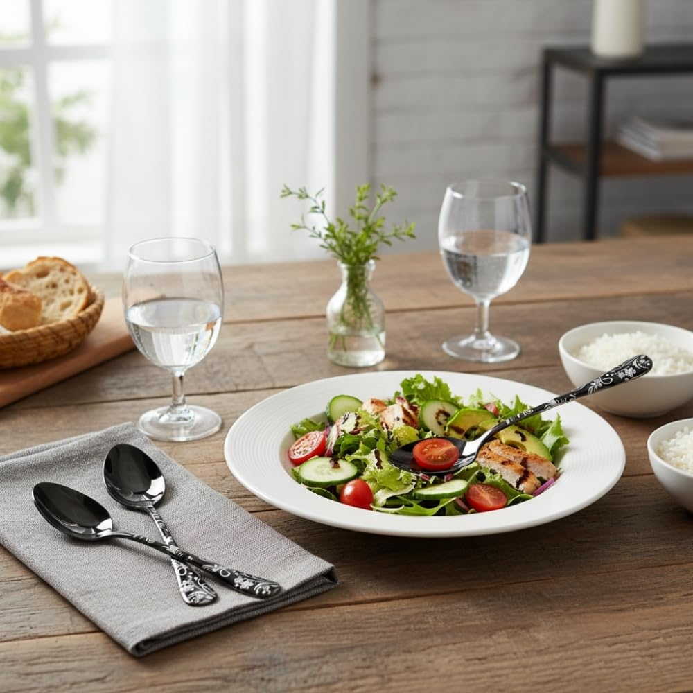Manishaware Floral Stainless Steel Cutlery Set