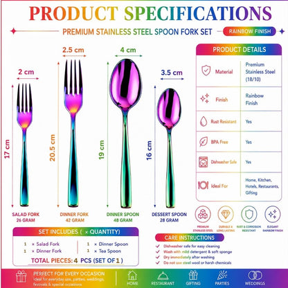 Essential Cutlery Set Mirror Design