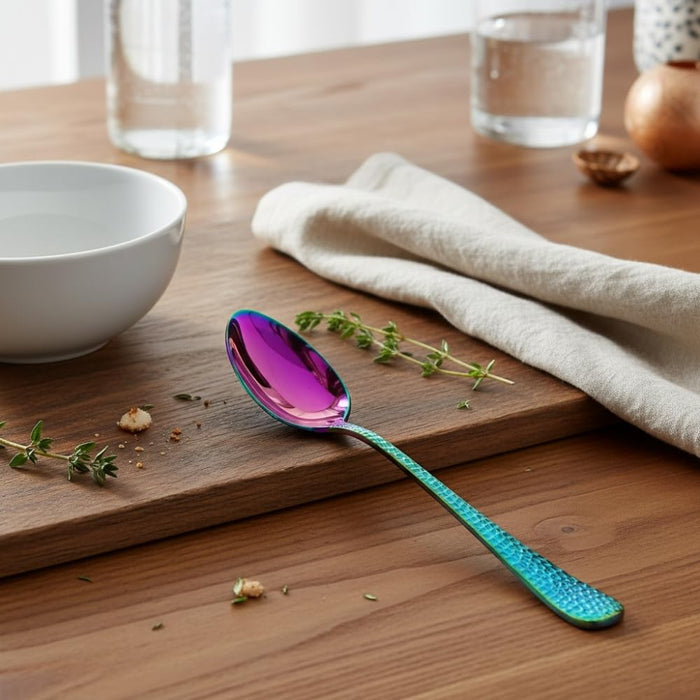 Rainbow Dinner Spoon Hammer Design