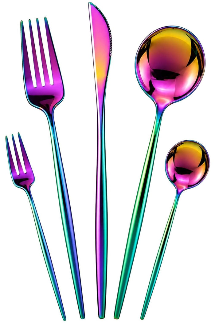 Rainbow Premium Cutlery Set Slim Design