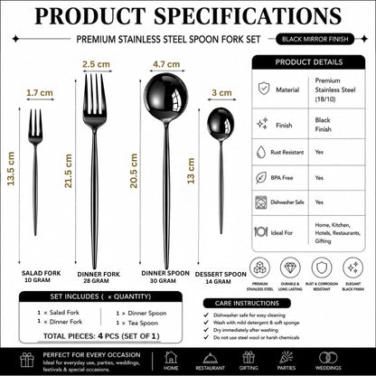 Essential Cutlery Set Slim Design