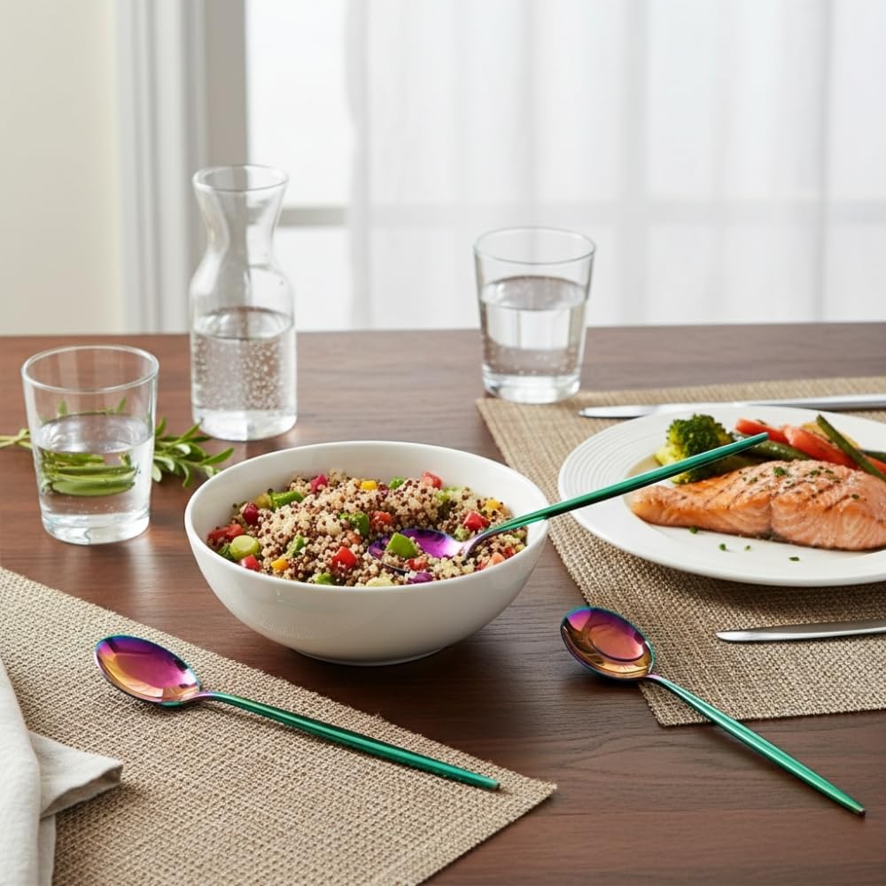 Manishaware Slim Handle Stainless Steel Cutlery Set