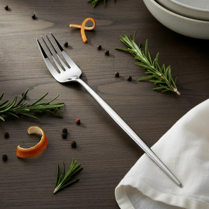 Silver Dinner Fork Slim Design
