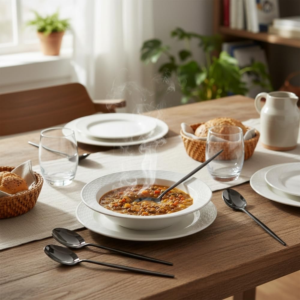 Manishaware Slim Handle Stainless Steel Cutlery Set