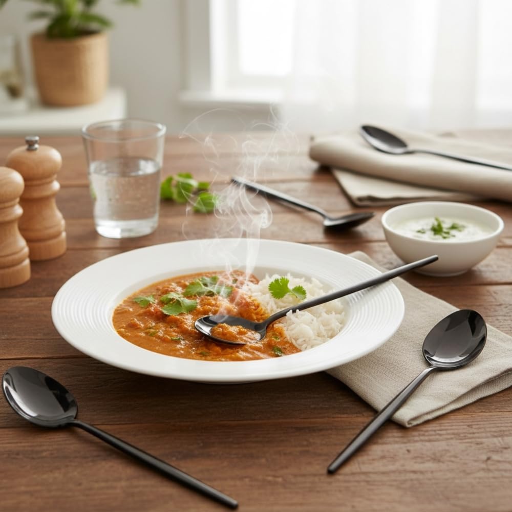 Manishaware Slim Handle Stainless Steel Cutlery Set