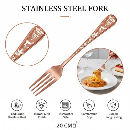 Dinner Fork Festive Design