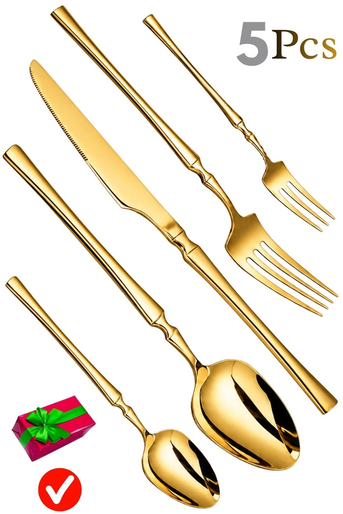 Gold Premium Cutlery Set Elegant Design