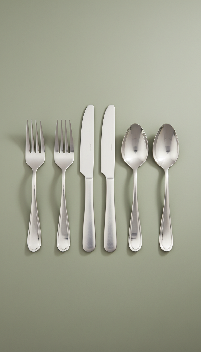 Bloom stainless steel cutlery set