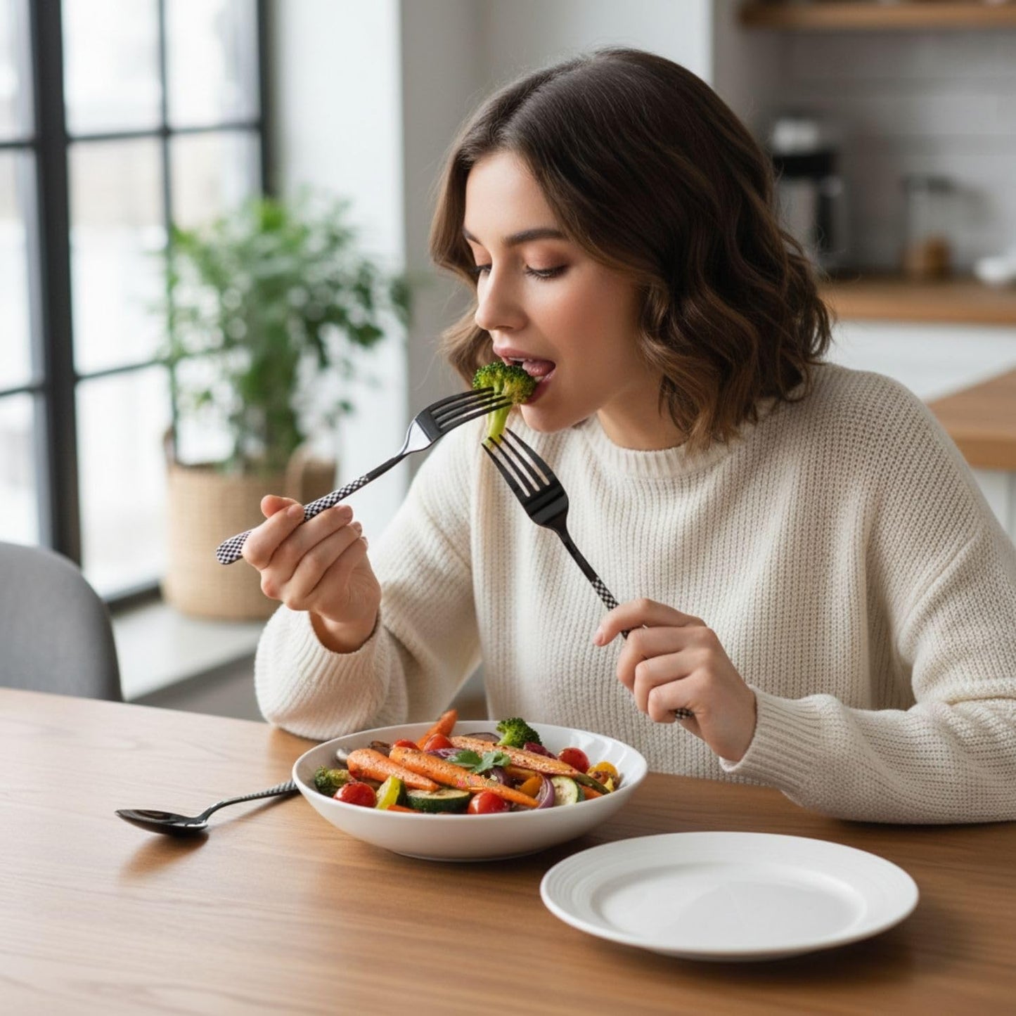 Dinner Fork Spoon Checker Design