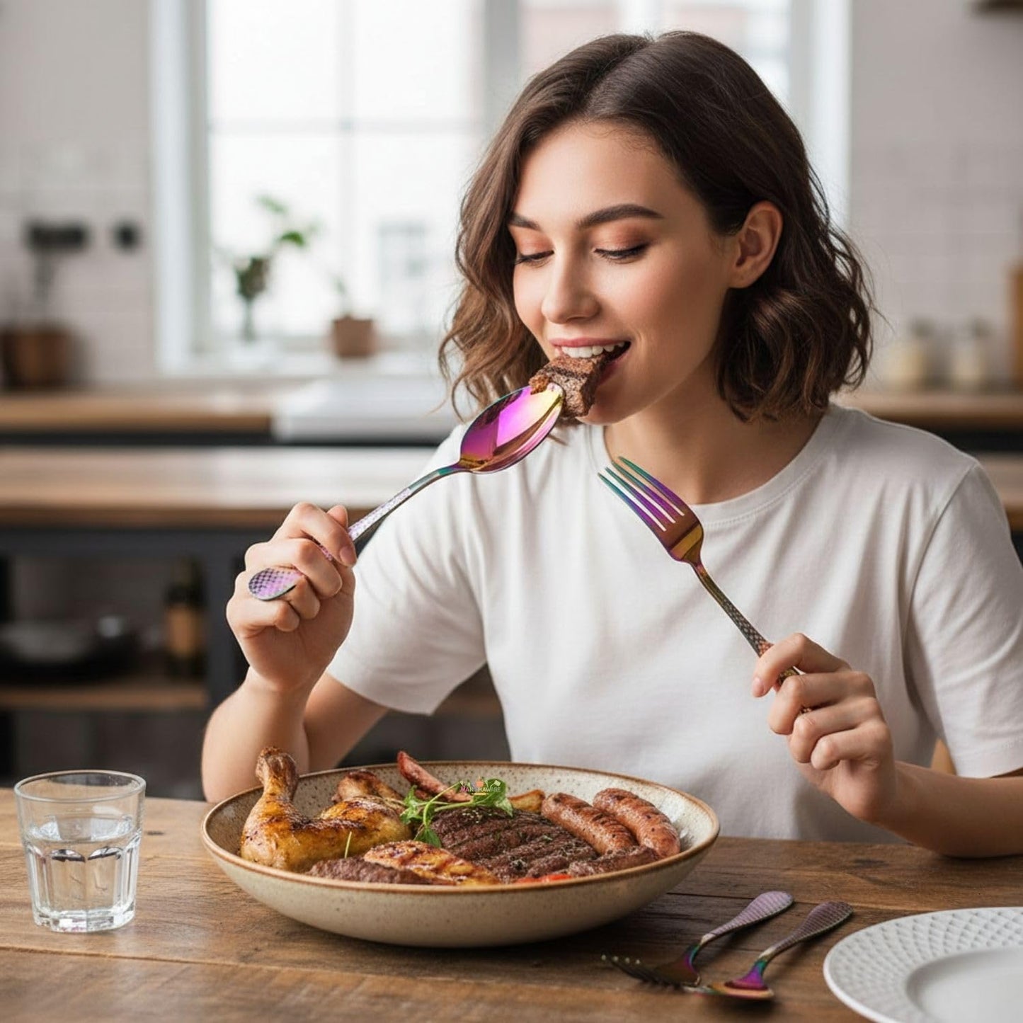 Dinner Fork Spoon Checker Design