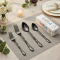 Manishaware Classic Stainless Steel Cutlery Set for Dining Table, Dishwasher Safe Glossy Flatware (Perfect Spoon Fork Set)