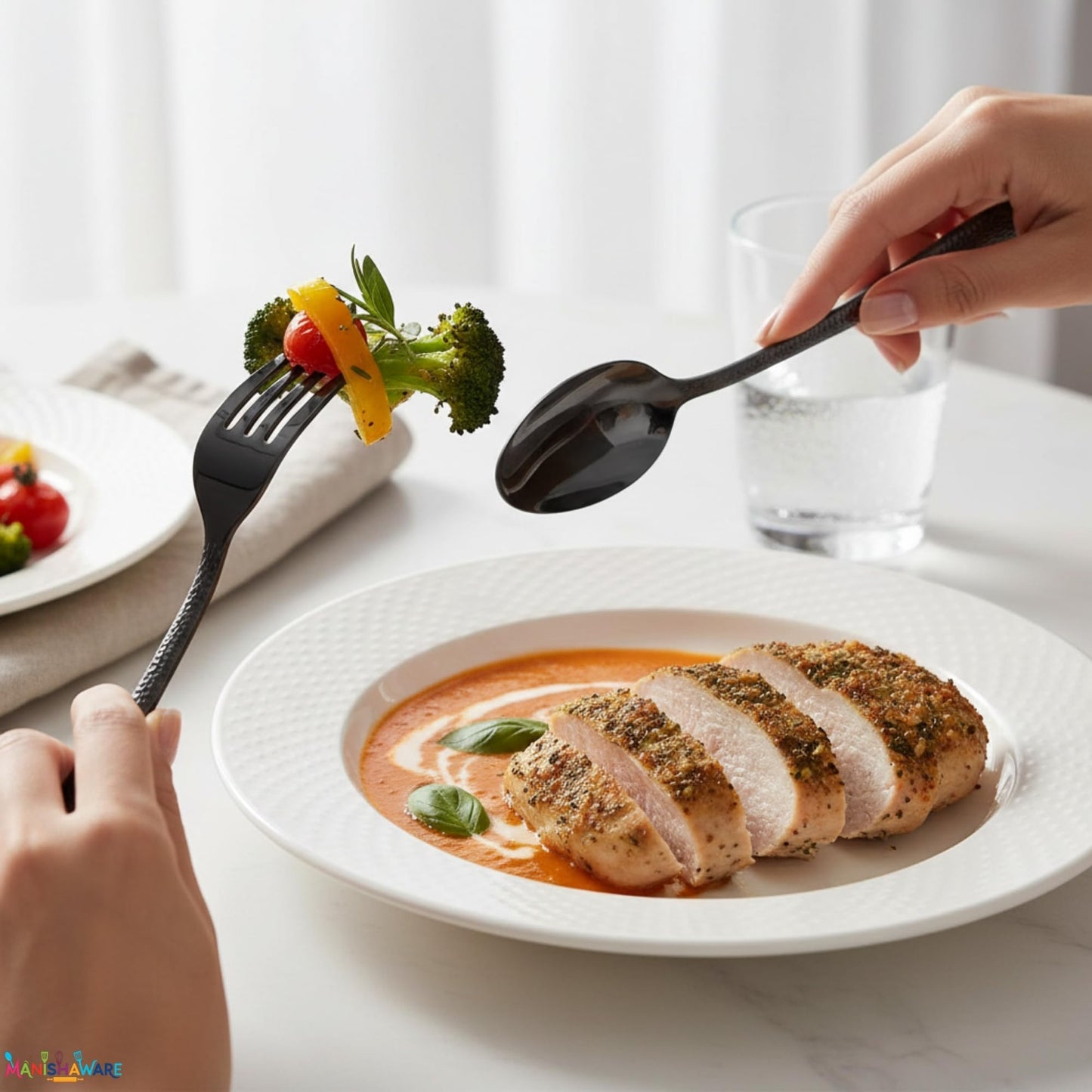 Premium Cutlery Set Hammer Design