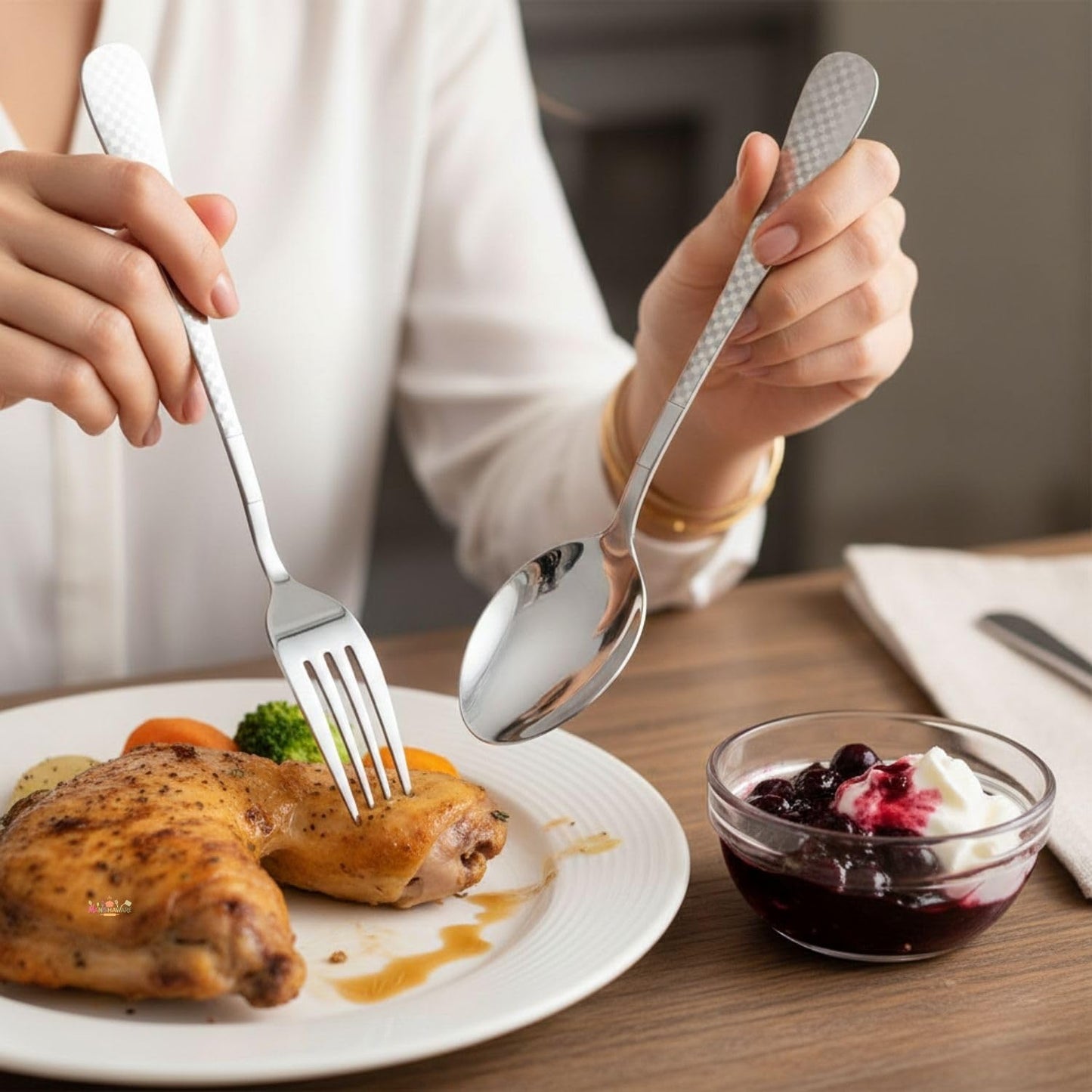 Dinner Fork Spoon Checker Design