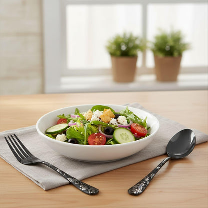 Dinner Fork Spoon Floral Design