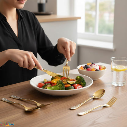 Premium Cutlery Set Floral Design