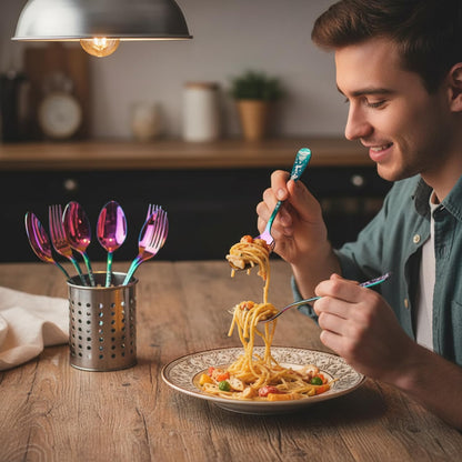 Dinner Fork Spoon Festive Design