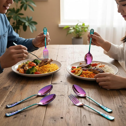 Dinner Fork Spoon Festive Design