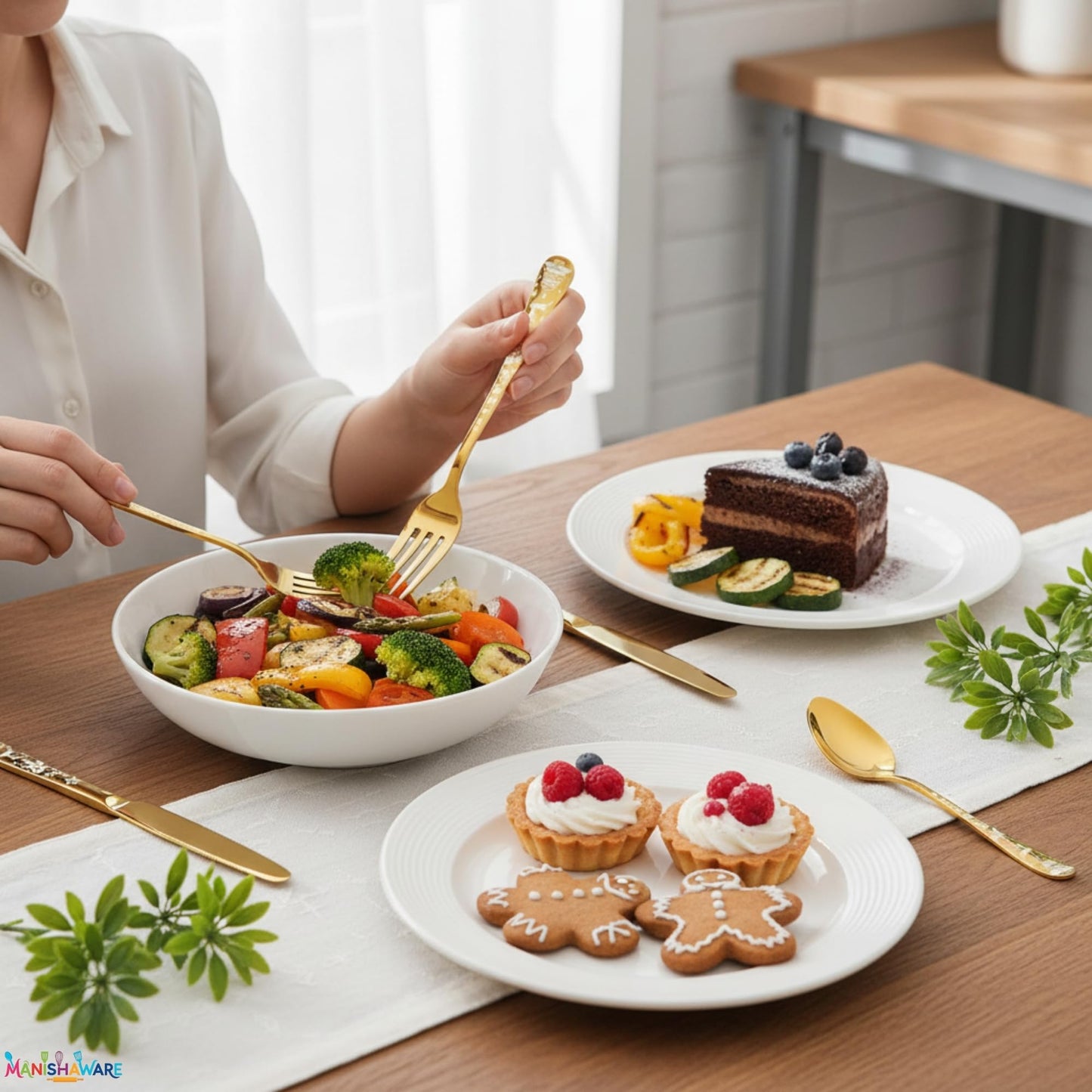 Premium Cutlery Set Festive Design
