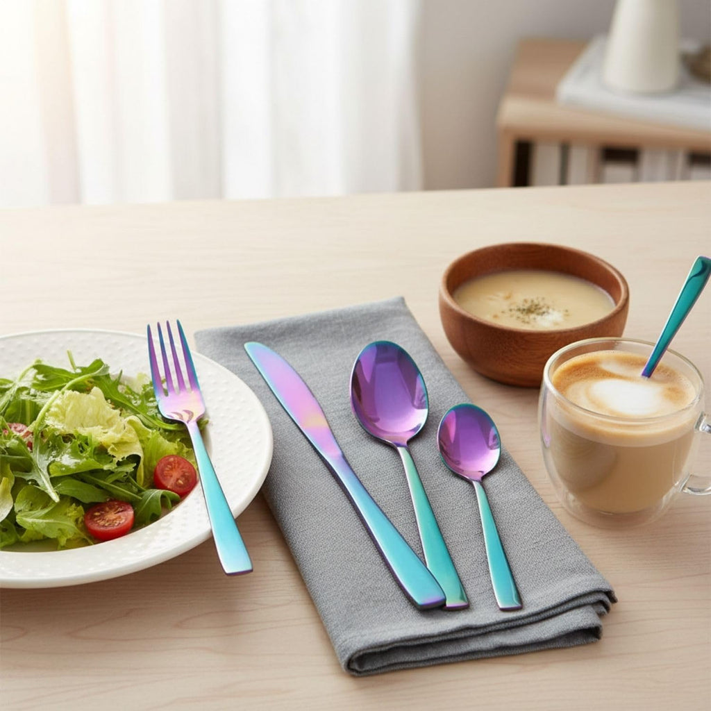 Rainbow Royal Cutlery Set Mirror Design