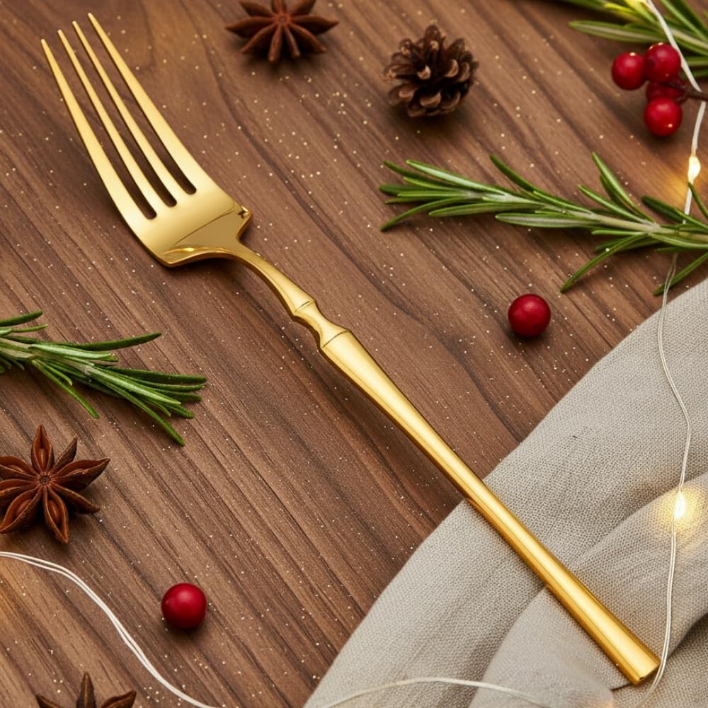 Gold Dinner Fork Elegant Design