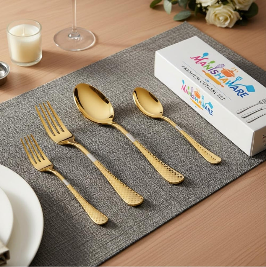 Solo cutlery set for Bachelor - Gold
