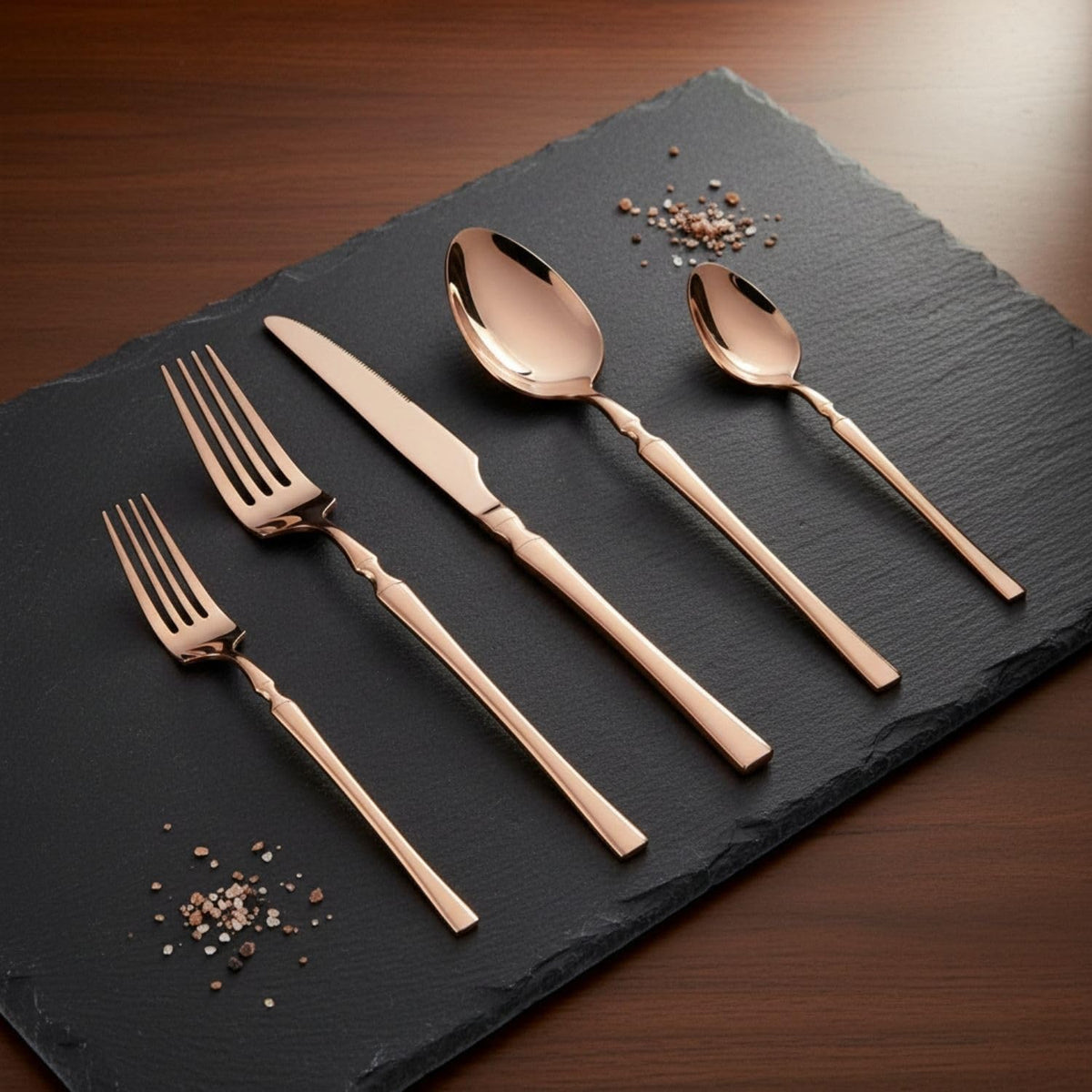 Rose Gold Elegant premium cutlery set, rust resistant stainless steel, a perfect wedding, housewarming, corporate and festival gift