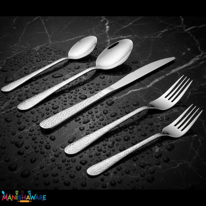 Premium Cutlery Set Hammer Design