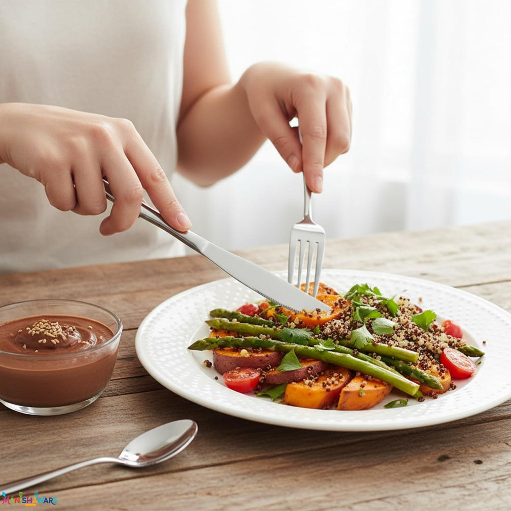 Silver Royal Cutlery Set Mirror Design