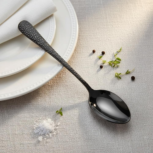 Black Dinner Spoon Hammer Design