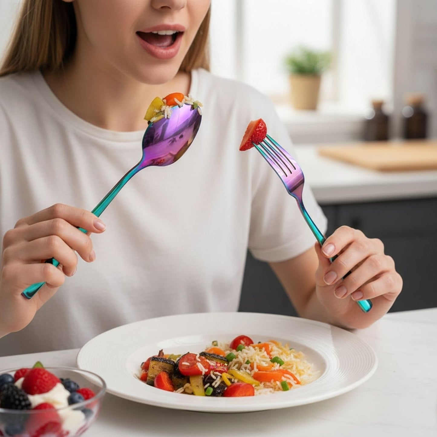 Dinner Fork Spoon Mirror Design