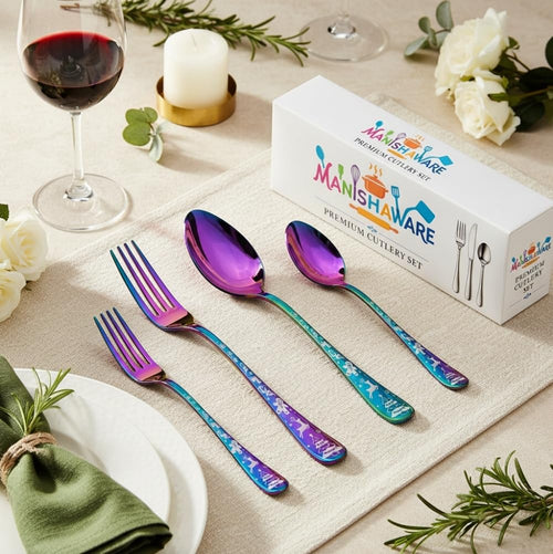 Rainbow Essential Cutlery Set Festive Design