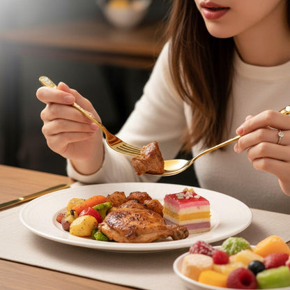 Dinner Fork Spoon Festive Design