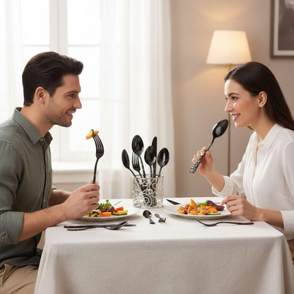 Dinner Fork Spoon Floral Design