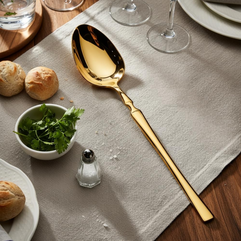 Manishaware Classic Gold 24 Pcs Stainless Steel Cutlery Set