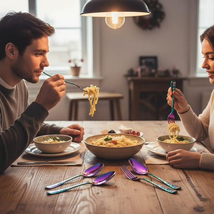 Dinner Fork Spoon Festive Design