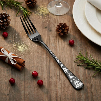 Dinner Fork Festive Design